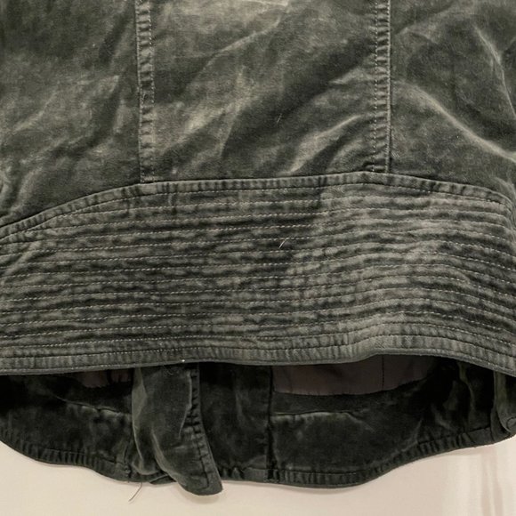 BNCI by Blanc Noir, Asymmetrical Velvet Moto Jacket with Laced Sleeves, NWT, NEW - Picture 5 of 11